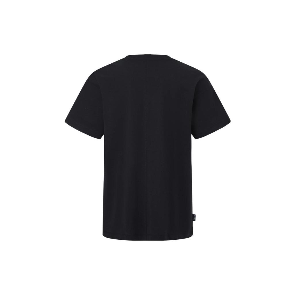 Li Ning X OG Slick Collaboration Printed Letter Crew Neck Pullover Short Sleeve T-Shirt Unisex T-Shirts Black AHST669-2