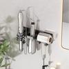3 in 1 Hair Dryer Holder Aluminum Hair Straightener Holder Curling Iron Shelf  Toilet