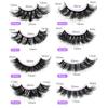 Symphony 5 Pairs Of Imitation Mink False Eyelashes, Fried Eyelashes, Multi-Layer Thick Three-Dimensional Colored Eyelashes