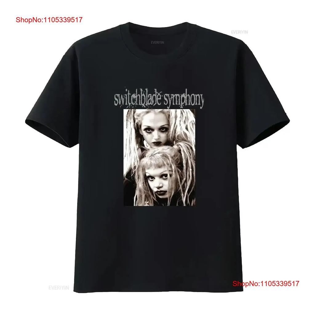 Switchblade Symphony T Shirt Post Punk Darkwave Vintage Washed Homme For Everyday Wear Soft Gra