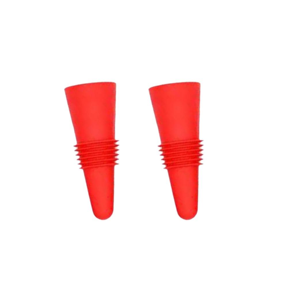 2pcs Sealed Silicone Wine Bottle Stopper Conical Champagne Bottles Sealer Seasoning Bottle