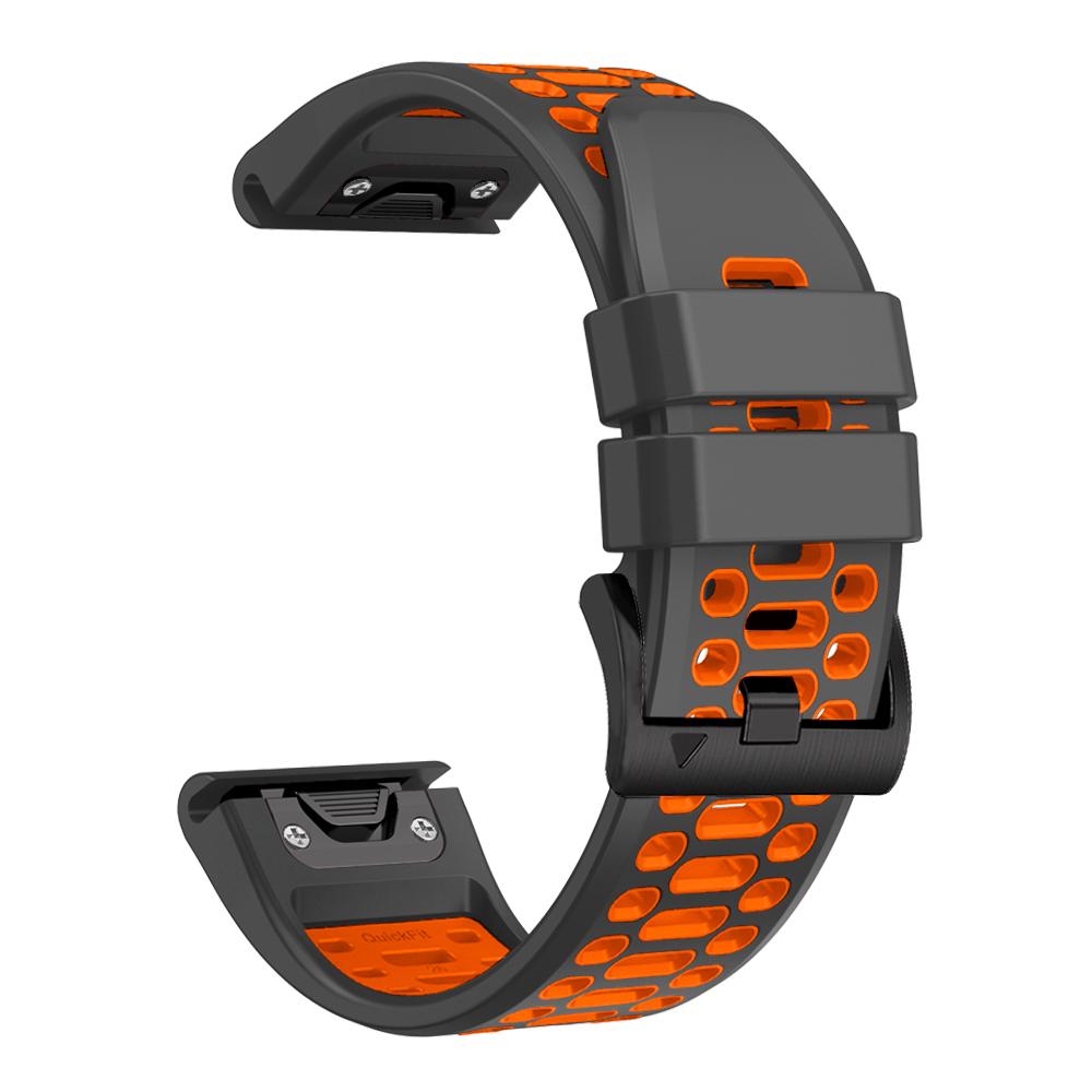 QuickFit 26 22mm Two Tone Silicone WristStrap For Garmin Fenix 7X 7 Pro 5 5X 6 6X/Epix Pro Gen 2 51mm 47mm Watchband Accessories