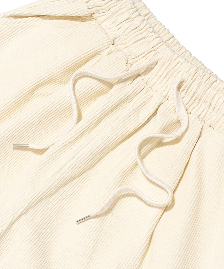 OTHERFITS Corduroy Wide String Crack Pants (Ivory)