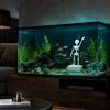 Fish Tank Air Driven Ornament Dancing Skeleton Aquarium Bubbler, 3D Printed Powered Moving Skull Ornament, Halloween Gothic Decorative Bubbler