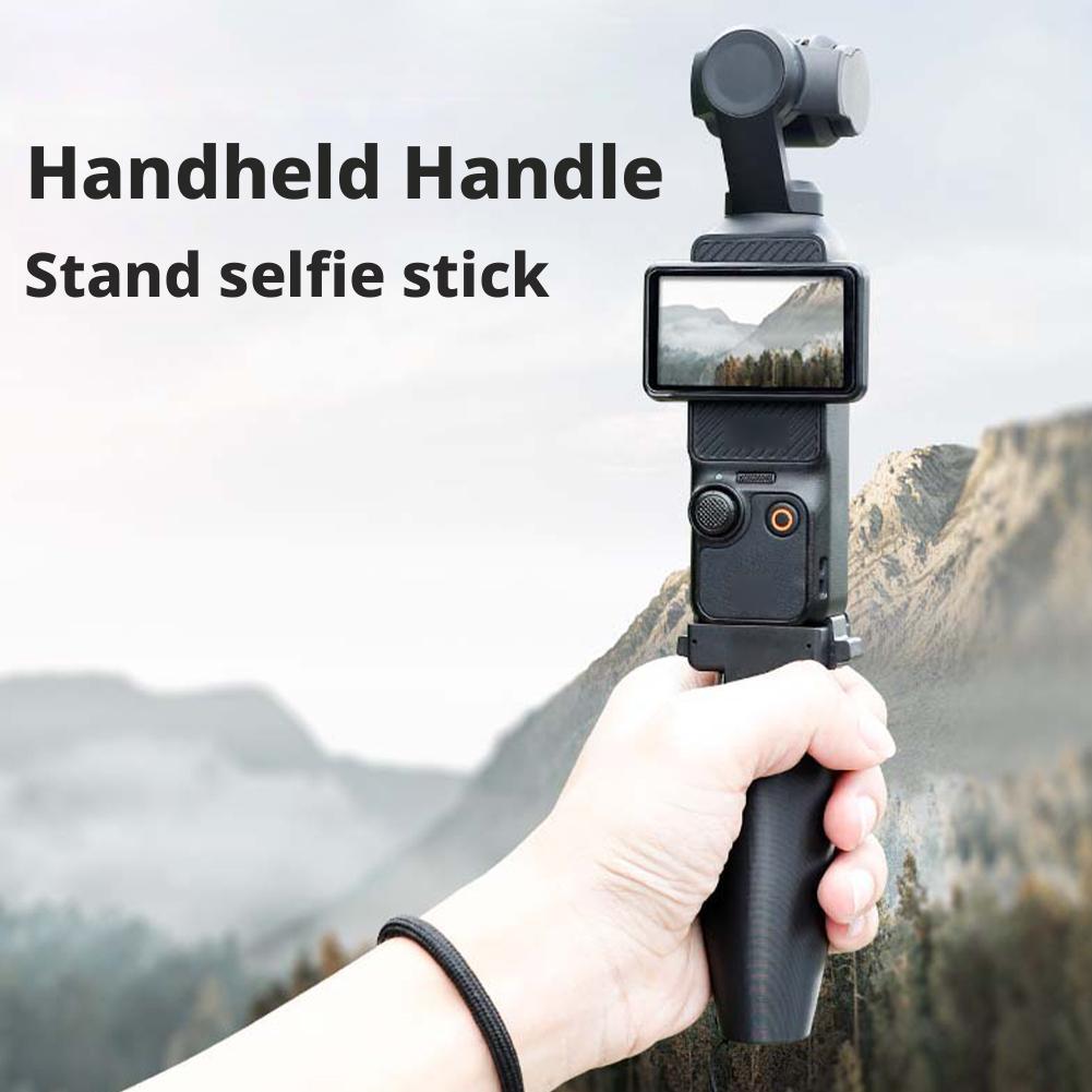 For DJI Osmo Pocket 3 Handle Grip Selfie Stick Camera Shooting Bracket Ergonomic Handheld Stabilizer Holder Mount Adapter