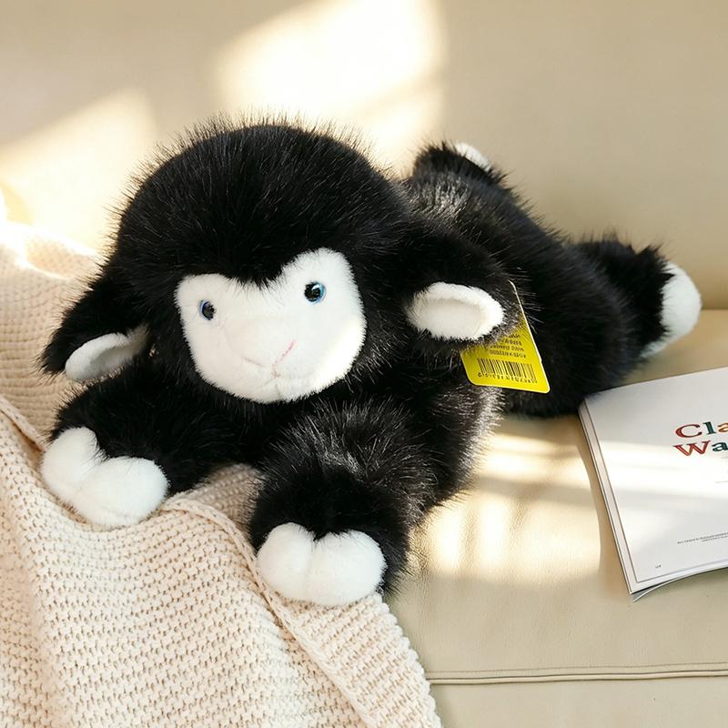 Lam Schaap Pop Pluche Speelgoed Pluizig Zittend Liggend Weide Dieren Zoete Cartoon Pluche Speelmaatje Cadeau 24cm