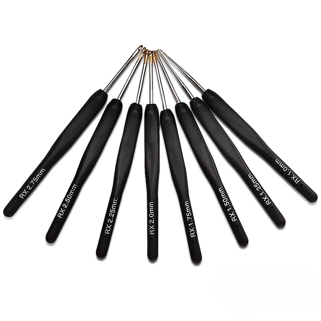 

Черная тонкая пластиковая ручка Алюминиевый крючок Крючки для вязания, Вязание, Иглы для рукоделия, Инструмент для ткацкого станка чёрный