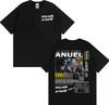Rapper Anuel AA Rhlm 2 Album 2026 Tour Tshirts Men Women Fashion Hip Hop High Street T Shirt Cotton ONeck Short Sleeve Tshirt