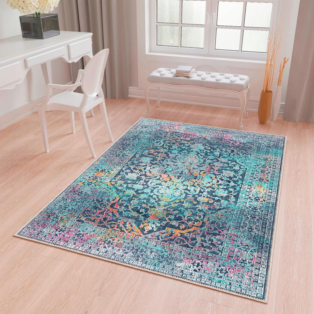 Decorative Area Rugs, Rugs For Living Room, Machine Washable Rug, Non Slip Rug