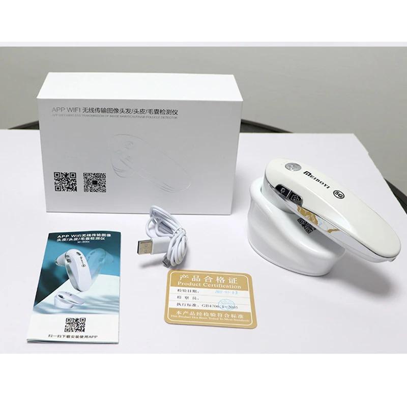 New 200X Hair Follicles Scalp Detector Wireless APP WIFI Digital Skin Analyzer Microscope Tool High Definition Skin Tester