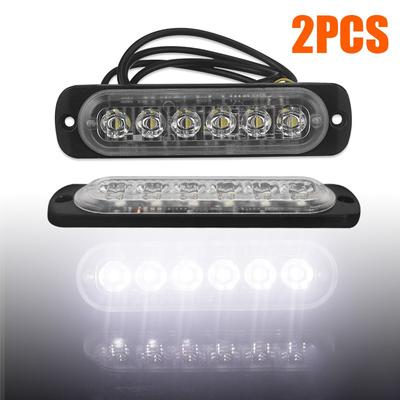 Kit fendinebbia per auto DC 12V-24V 6 LED 112*28mm da lavoro, per illuminazione fuoristrada