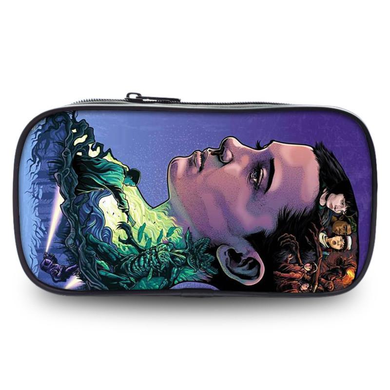 Stranger Things Pencil Case With Nylon Material For Students And Kids