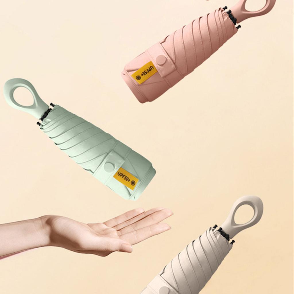 Lightweight Mini Folding Rain Umbrella Portable Travel Size Sun Umbrella for Outdoor Use UV Protections