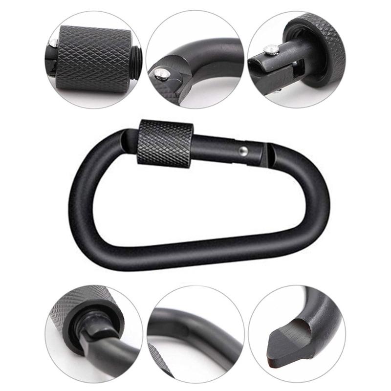 Buckle Carabiner Survival Keychain Camp Climb Hook Clip Backpack Buckle Keychain