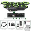 1 Box USB Portable Electronic Drum with Sustain Pedal Folding Music Drums for Beginner Children