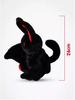 Black Bat Rabbit Plush Doll Stuffed Animal Cuddly Toy Birthday Gift Holiday Gift for Halloween Christmas  Devil Companion Toys
