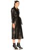 Lambskin Genuine Stylish Casual Fit New Women Trench Coat Black Handmade Leather