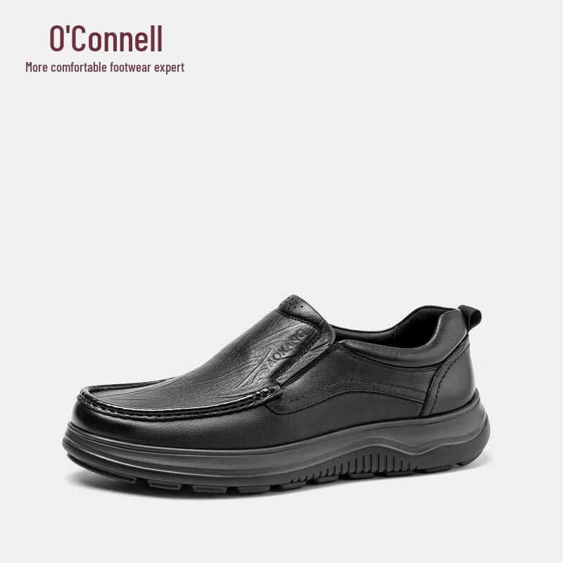 Aokang Men s Autumn Business Slip-On Leather Shoes 42