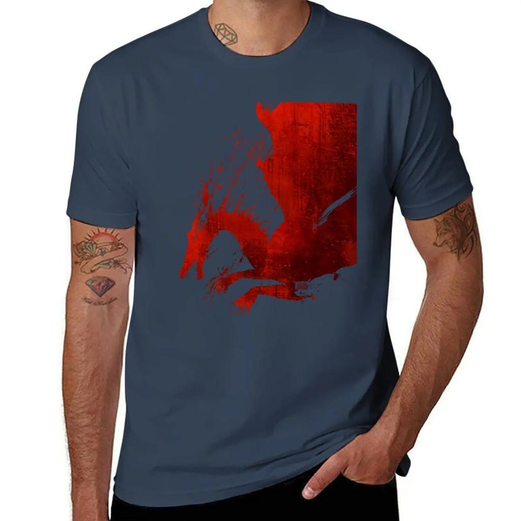 Dragon Age Origins Blood Dragon V2 TShirt Oversized Summer 2025 Aesthetic Clothing Outfits for Men 2025 New Model