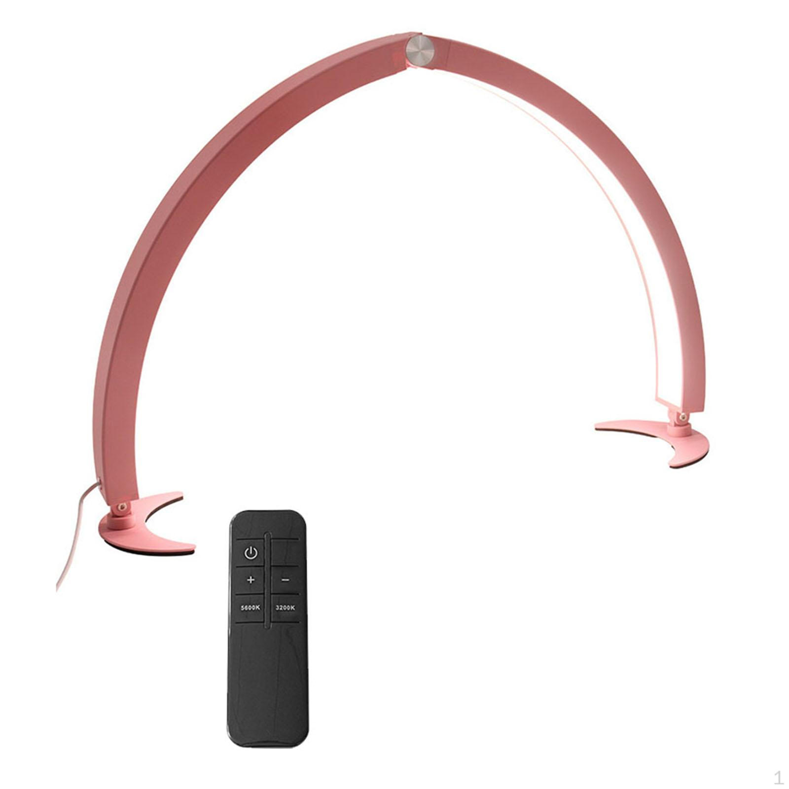 

Настільна лампа Half Moon Light Nail Foldable for Lashes Art Lash White рожевий