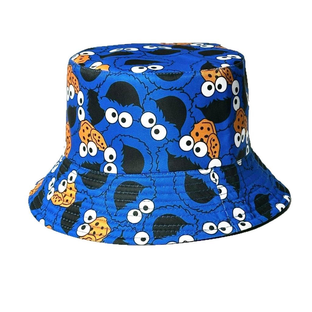Retro Fashionable Pattern Printed Fisherman Hat Women Outdoor Travel Sun Hat Double Sided Basin Hat