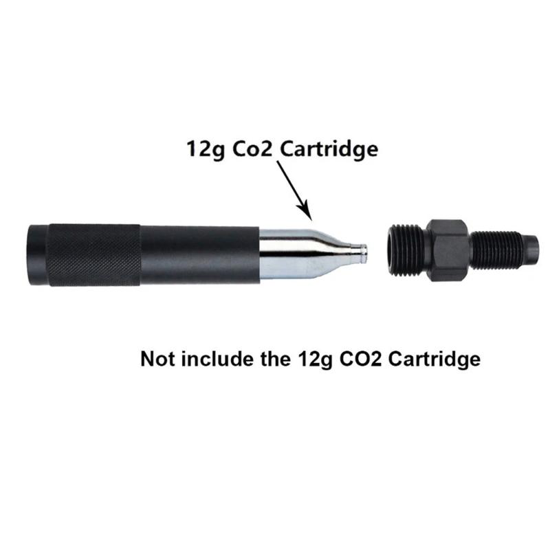 12g Carbon Dioxide Cartridges Cylinder Adapter Small Cylinder Quick Charging Adapter for Sodas Dispensers Camping Gear