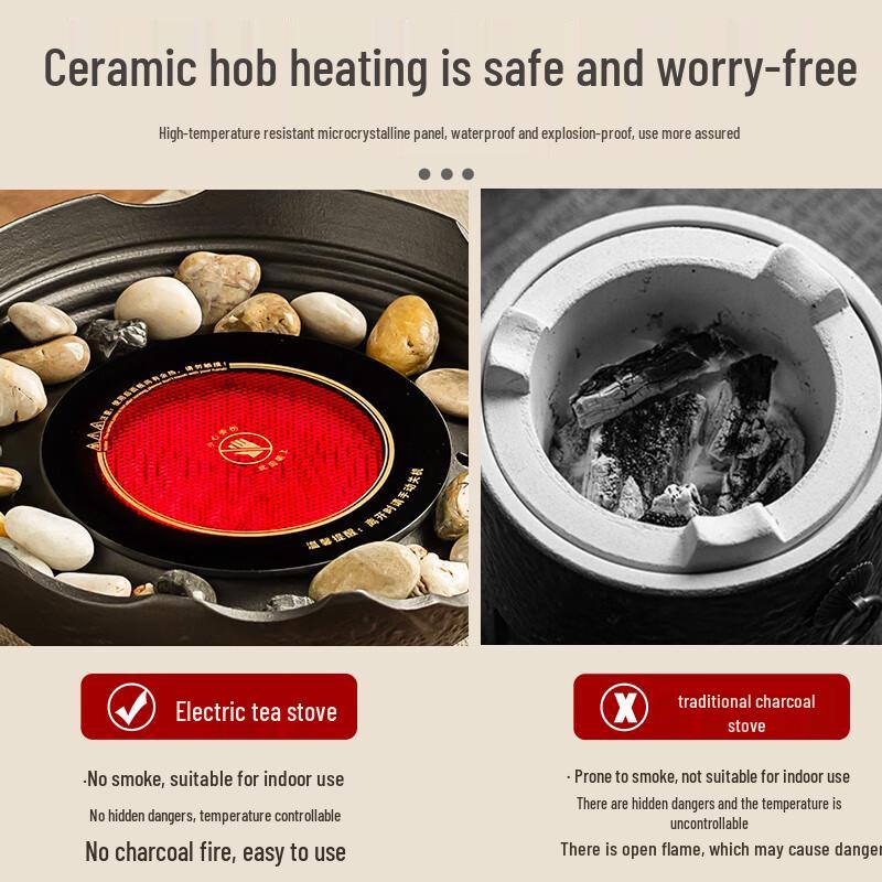 Haofeng 2025 Smart Electric Ceramic Tea Brewer & Stove Set