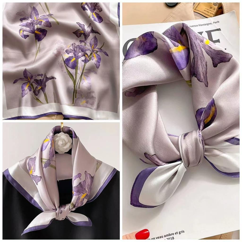Eleganti Foulard di Seta da Donna Con Centinaia di Camicie, Assistenti di Volo, Decorazione Professionale, Protezione del Collo, Foulard, 70 Foulard Quadrati Piccoli.