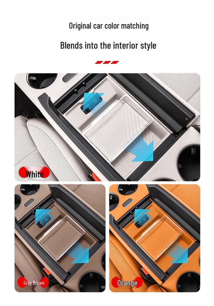Ideal i8i6 Armrest Storage Box Silicone Pad for Car Console Interior Decoration & Modification Accessories