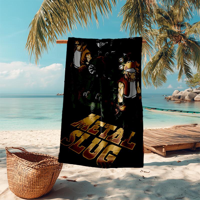 1pc Metal Slug Adventure Microfiber Beach Towels Quick Dry Towel Sand Beach Towels Pool for Travel Swim Pool. S072101169