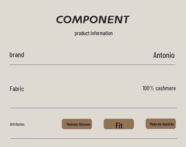 Antonio Men's 100% Cashmere Zipper Collar Sweater