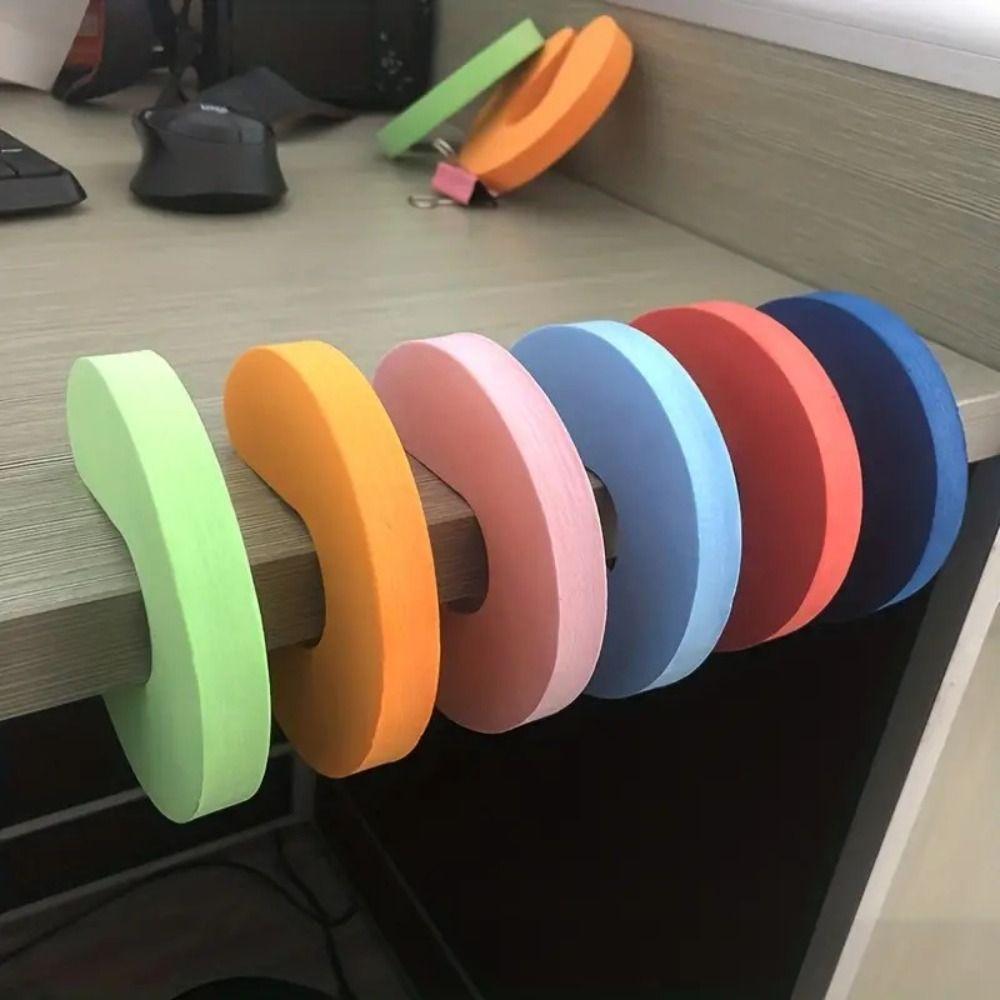 EVA Door Stopper Soft-Touch Fabric-Covered Foam Durable Finger Protector Wall-Mounted