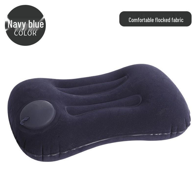 Available: Press-Type Inflatable U-Shaped Travel Neck Pillow for Airplanes and Lunch Breaks.