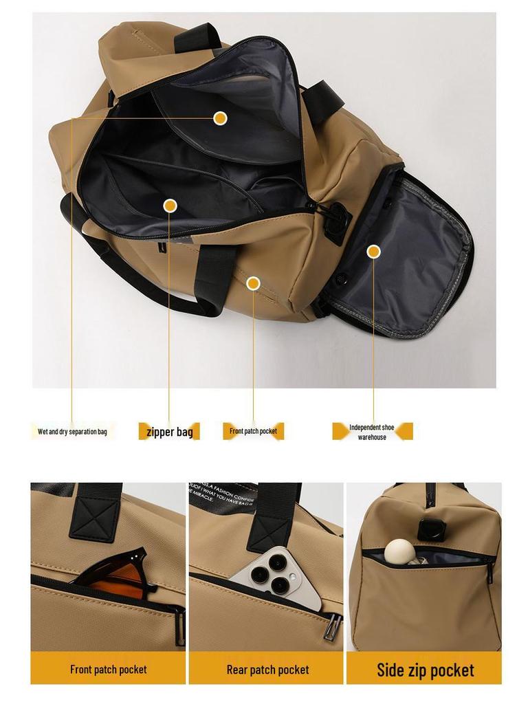 Large Capacity Wet/Dry Separation Gym & Travel Bag with Shoe Compartment
