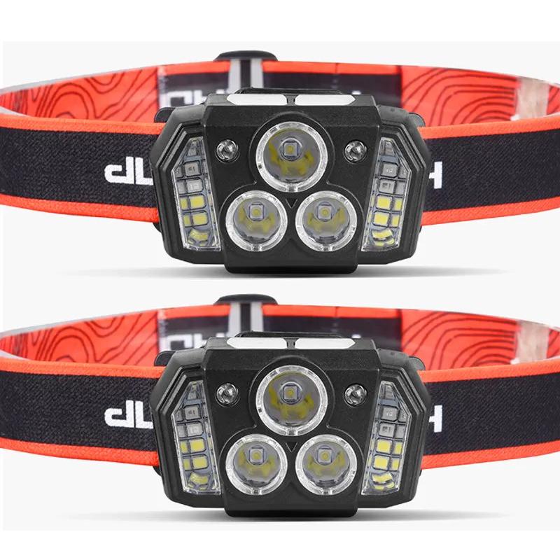 Rechargeable Induction Headlight Led Cyclinglight Flashlight Camping Head Light Strong Work Headlamp Portable Fishing Head Torch