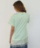 RONRON Satin Lace Layered T Shirt Mint