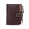 Men Wallets PU Leather Zipper Short Luxury Coin Pocket Card Holder Male Wallet Clutch Photo Holder Man Purses Wallet