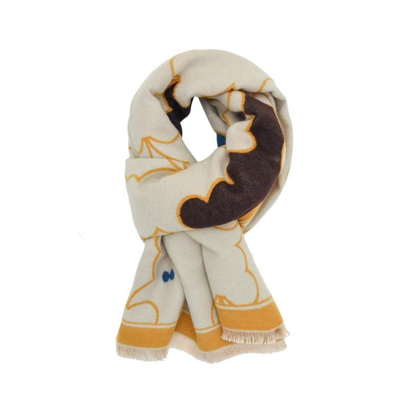 Cute Cartoon Children's Scarf for Boys and Girls in Autumn and Winter Baby Cotton Scarf To Keep Warm and Windproof and Versatile Scarf