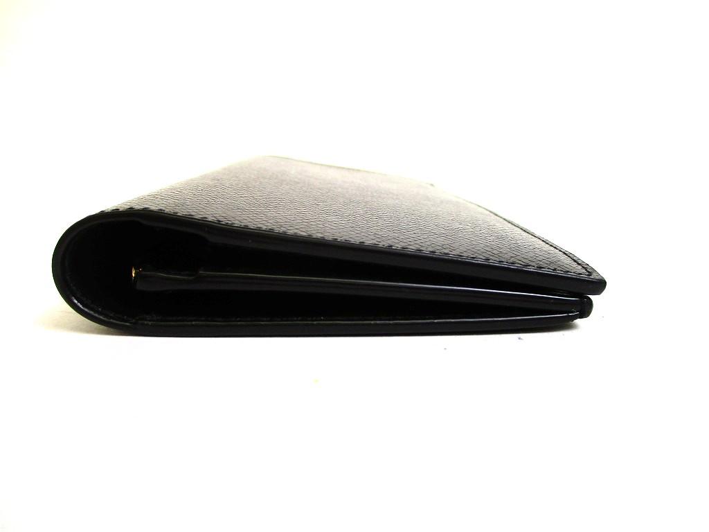 Authentic Saint Laurent YSL Black Leather Long Flap Wallet #b243 Seller refurbished