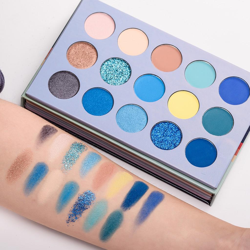 BEAUTY GLAZED Color Board Eyeshadow Palette,Highly Pigmented Matte Shimmer Glitter,Waterproof,Long-Lasting Cruelty-Free