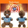 Kick The Buddy Plush Toy Crystal Soft Fur, Brown, 30cm Height, Pp Cotton Filling