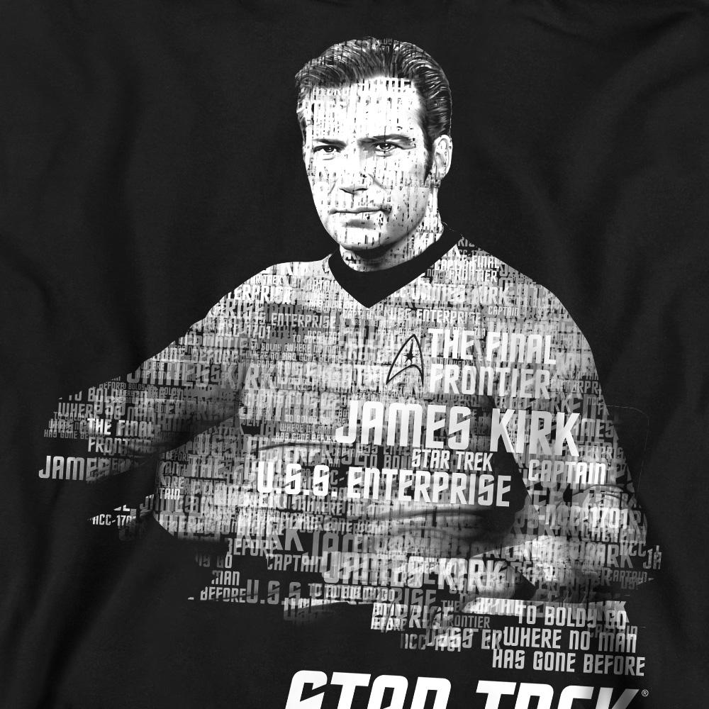 STAR TREK Unisex-Sweatshirt mit Aufschrift „Captain Kirk“ für Erwachsene