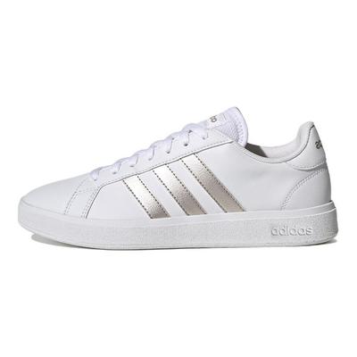 Grand Court Base 2.0 Białe Metaliczne Platynowe Damskie Sneakersy Cloud-White GW9263