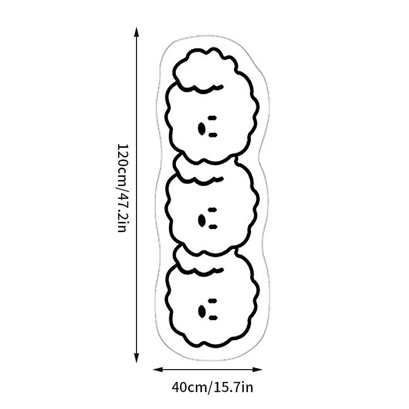 Covoare Pisică Kawaii Covor Moale de Noptieră Ins Decorațiune Dormitor Pufos Covor de Podea pentru Living Antiderapant Covoare Îngroșate Covorașe de Baie