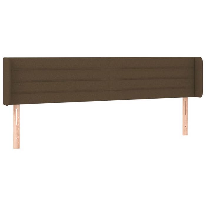 VidaXL LED Headboard Bedroom Furniture Double Bed Accessory Head of Bed Frame Interior Dark Brown 3123401
