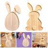 Rabbit Shaped Charcuterie Board Kitchen Chopping Board Platter Rabbit Shaped for Fruit Salad Cake Housewarming Gift Easter
