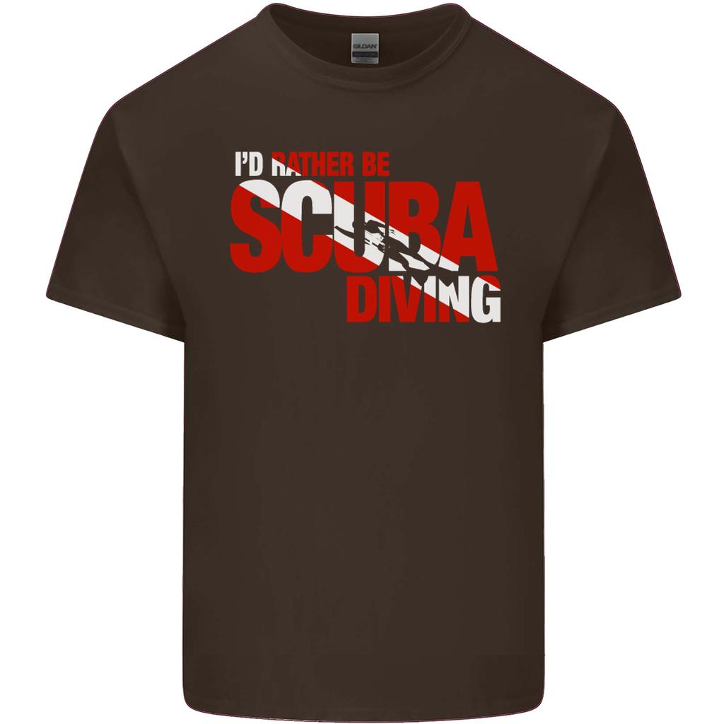 Id Rather Be Scuba Diving Diver Dive Unisexs Light Cotton TShirt