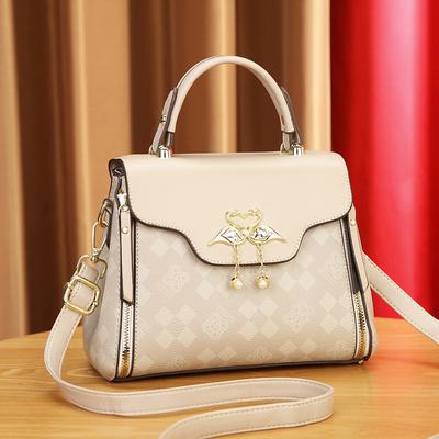 New Bag Women's Fashion 2025 High Value Flower Women's Portable Small Square Bag Single Shoulder Crossbody Handbag
