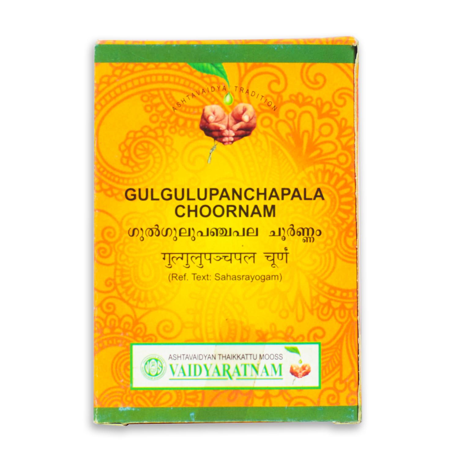

Гулгулу Панчапала Чурнам (50 г), Gulgulupanchapala Choornam, Vaidyaratnam