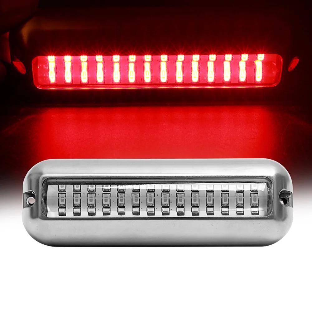 42 LED Wodoodporne Morskie Łodziowe Światło LED Stal Nierdzewna Podwodne Pontonowe Lampa Rufowa Jacht Kabina Pokład Tylne Światła Akcesoria